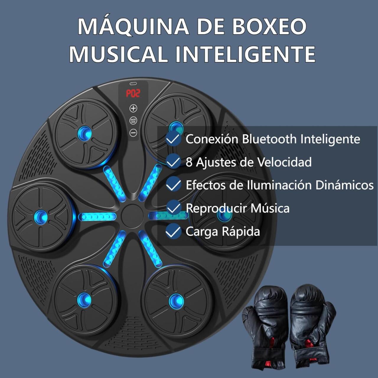 PowerBox IQ™  Maquina de Boxeo Inteligente (+Guantes y cuerda de salto de regalo)